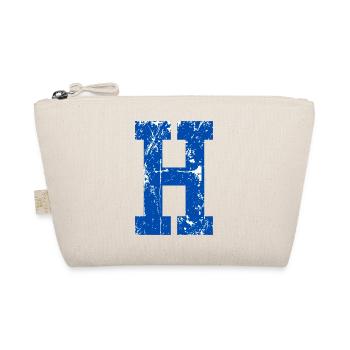 Buchstabe h Sport Retro - Bio-Täschchen - Natur - Vorne