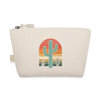 Retro Cactus Do Not Touch - Organic Pouch - nature - Front