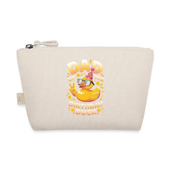 Dad of the Birthday Duck - Organic Pouch - nature - Front