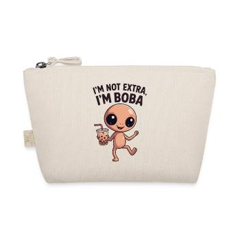 Boba Charm: Not Extra, Just Smile - Organic Pouch - nature - Front
