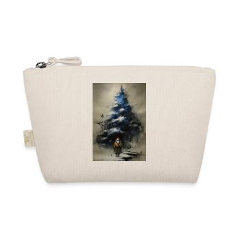 Night tree and winter Santa Claus - Organic Pouch - nature - Front
