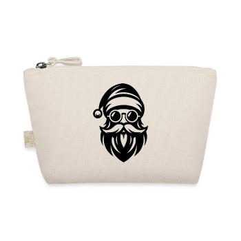 Weihnachtsmann Silhouette Ich bin der coole Claus - Bio-Täschchen - Natur - Vorne