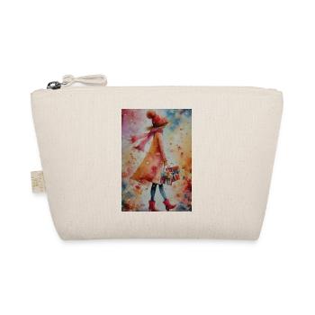 Winter-Geschenkspaziergang Aquarell - Bio-Täschchen - Natur - Vorne