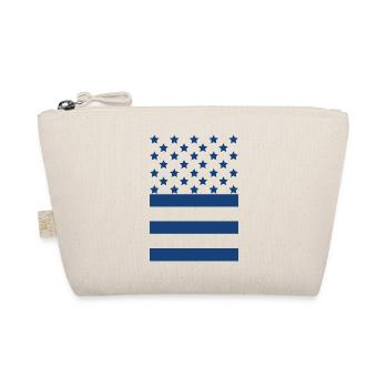 Navy Blue Flag – Stars & Stripes Design - Trousse biologique - nature - Devant