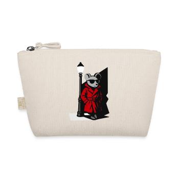 Détective Mouse dans un style trench-coat noir - Trousse biologique - nature - Devant