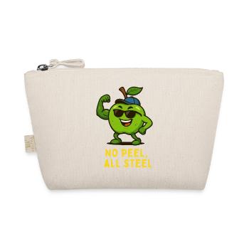 Power Apple Superhero: No Peel All Steel - Organic Pouch - nature - Front