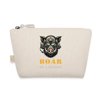 Wild boar on a mission - Organic Pouch - nature - Front