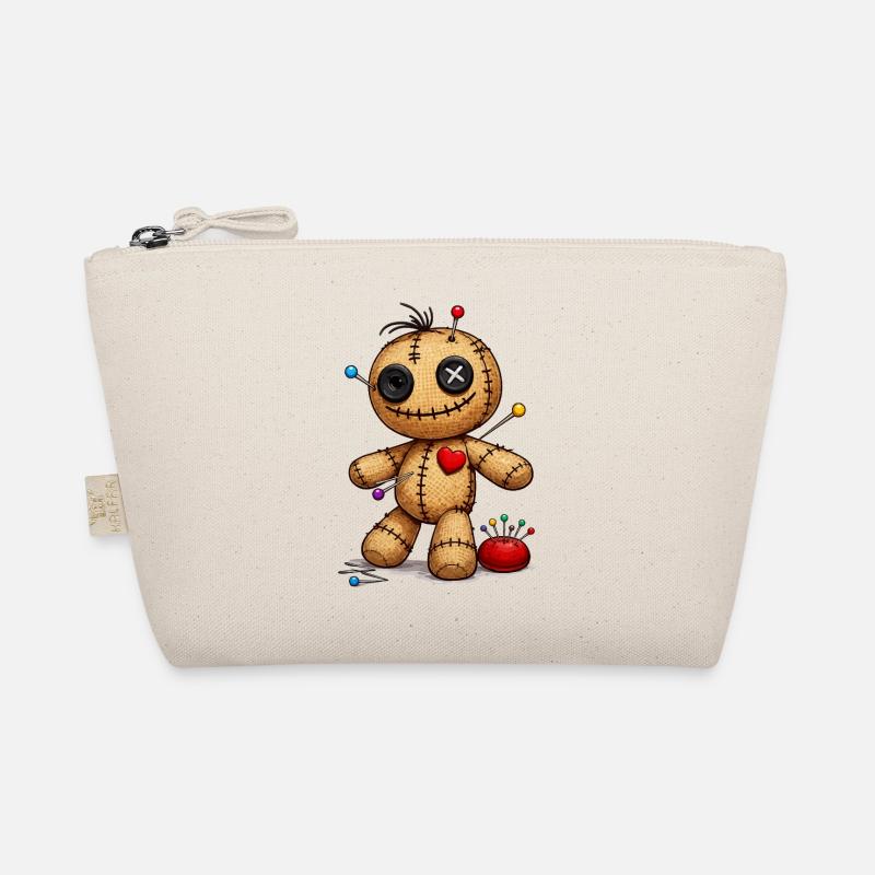 Voodoo doll with needles Organic Pouch