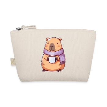 Gemütliche niedliche Kapybara – Kawaii-Tier - Bio-Täschchen - Natur - Vorne