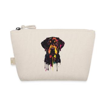 Colorful Dog Portrait Drops - Organic Pouch - nature - Front