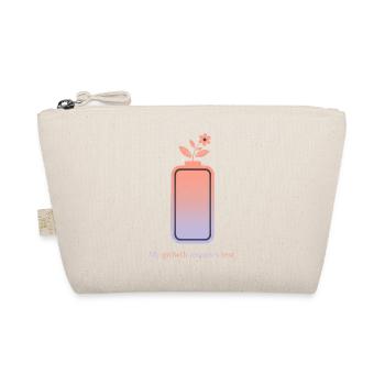 My Growth Requires Rest – Selfcare Design - Organic Pouch - nature - Front