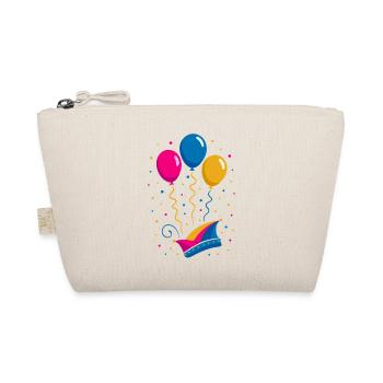 Carnaval avec bonnet de bouffon et ballons colorés - Trousse biologique - nature - Devant