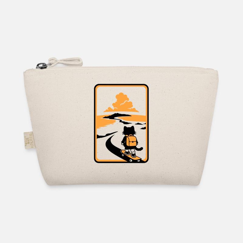 Coucher de soleil Skate Cat Trousse biologique