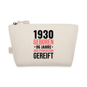 1930 geboren – Zur Perfektion gereift - Bio-Täschchen - Natur - Vorne