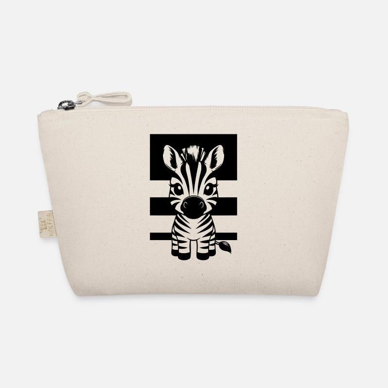 Cute zebra Organic Pouch