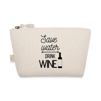 Save water, drink wine. - Organic Pouch - nature - Front
