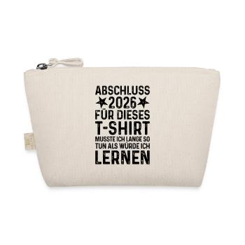 Graduation 2026 T-Shirt Saying Funny Gift - Organic Pouch - nature - Front