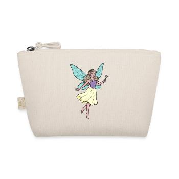 Cute Fairy in Pastel Flight - Organic Pouch - nature - Front