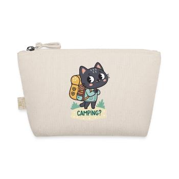 Cat Camper: Camping Adventure - Organic Pouch - nature - Front
