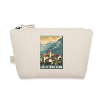 Liechtenstein Vaduz Castle Travel Art - Organic Pouch - nature - Front