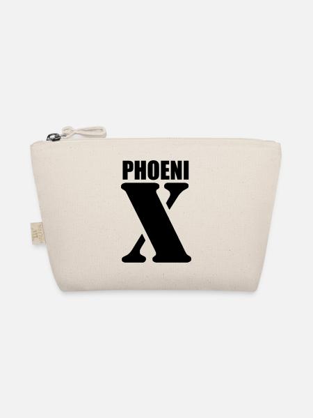 Phoenix – First Name Design | Minimal Typography - Bio-Täschchen - Natur - Vorne