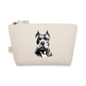 Pitbull Bulldogge Pittie American Pitbull Terrier - Bio-Täschchen - Natur - Vorne
