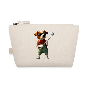 Golf Jack Russell Hund - Bio-Täschchen - Natur - Vorne