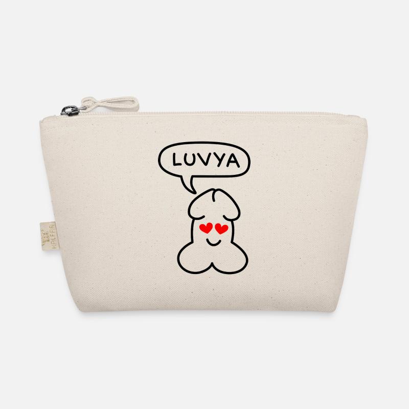 funny Junior luvya emoticon Organic Pouch