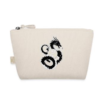 Dragon Yin Yang Circle Illustration - Organic Pouch - nature - Front