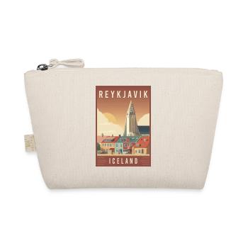 Discover Nordic Cityscape of Reykjavik in Iceland - Organic Pouch - nature - Front