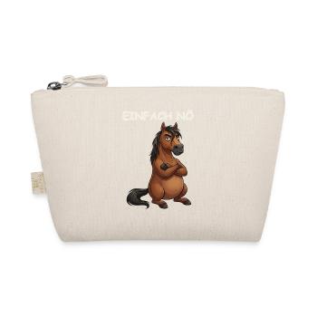 Horse Funny Saying - Organic Pouch - nature - Front