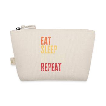 Eat Sleep Be Elias Repeat Retro Name - Organic Pouch - nature - Front