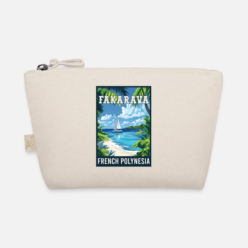 Explore Tropical Fakarava in French Polynesia Organic Pouch