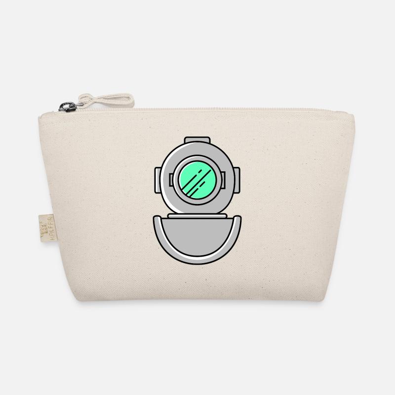 Diving helmet diving symbol Organic Pouch