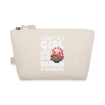 Cute Axolotl Kawaii Axolotl Lover - Organic Pouch - nature - Front
