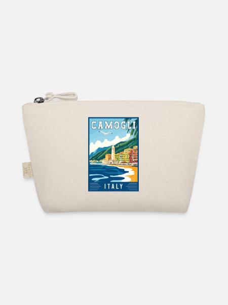 Discover Charming Camogli in Italy - Organic Pouch - nature - Front