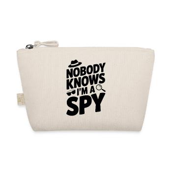 Nobody Knows I'm a Spy - Organic Pouch - nature - Front