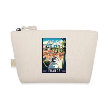 Experience Charming Aix-en-Provence in France - Organic Pouch - nature - Front