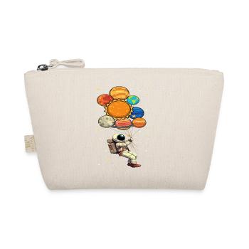 Astronaut With Planet Balloons Outer Space - Organic Pouch - nature - Front