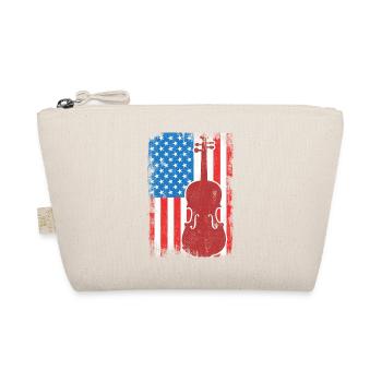 Patriotischer US Violinist - Bio-Täschchen - Natur - Vorne