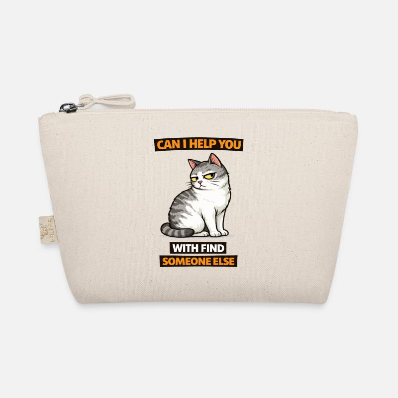 Moody Cat Help Find Someone Else Organic Pouch