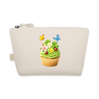 Cupcake de printemps avec des fleurs - Trousse biologique - nature - Devant
