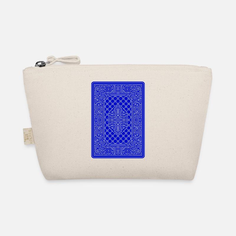 Geometric Playing Card Vector Art Blue Organic Pouch