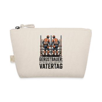 Gerüstbauer Papa Vatertag Geschenk Shirt 2026 - Bio-Täschchen - Natur - Vorne