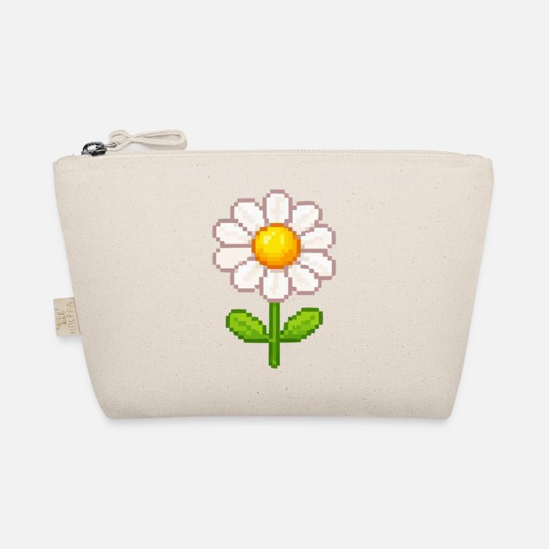 Illustration de fleurs de marguerite pixelisées Trousse biologique