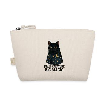 Moonlit Night Cat Star Cape - Organic Pouch - nature - Front