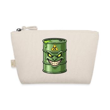 Green barrels with a grim grin - Organic Pouch - nature - Front