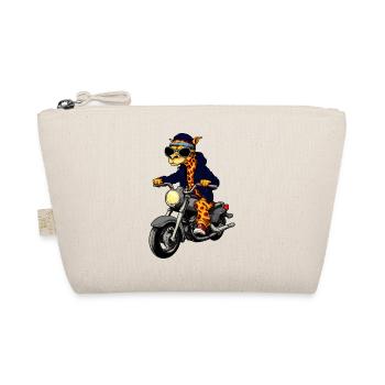 Motorcycle Giraffes - Organic Pouch - nature - Front
