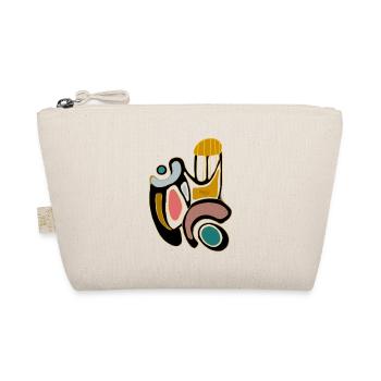 Abstract color shapes with organic lines - Organic Pouch - nature - Front