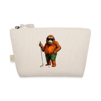 Affen Golf - Bio-Täschchen - Natur - Vorne
